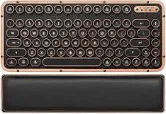 Photo 1 of Bluetooth Wireless/USB Wired Vintage Backlit Leather Mechanical Keyboard with Arm Rest for Mac and PC 