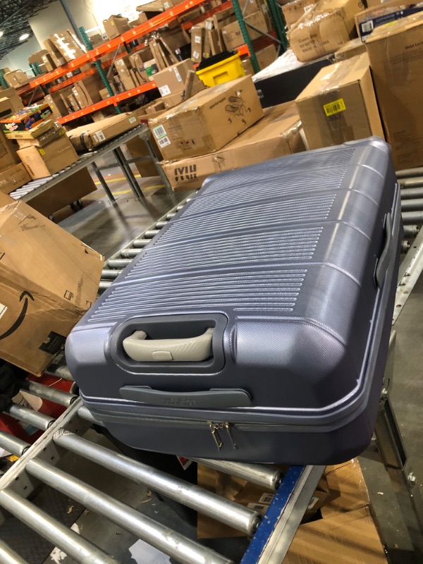 Photo 1 of American Tourister Stratum 2.0 Expandable Hardside Luggage with Spinner Wheels, Slate Blue, Carry-on