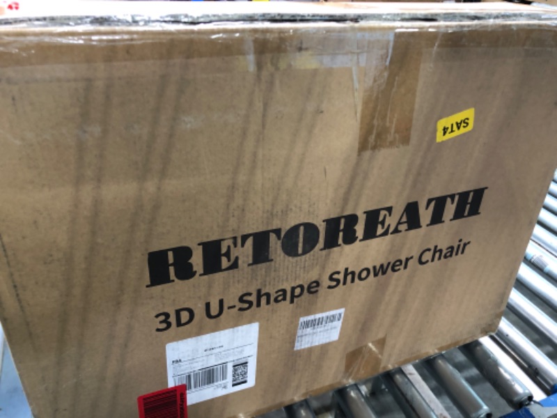Photo 2 of **USED** Retoreath Shower Chair, Bathtub Seat with Arms and Back for Elderly, Adults, Handicap, Disabled, Seniors, Pregnant, Support Up to 440lbs.