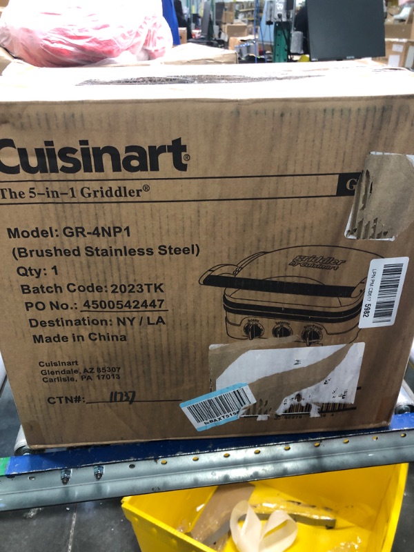 Photo 3 of **TOASTER NOT INCLUDED* Panini Press by Cuisinart, Stainless Steel Griddler, Sandwich Make