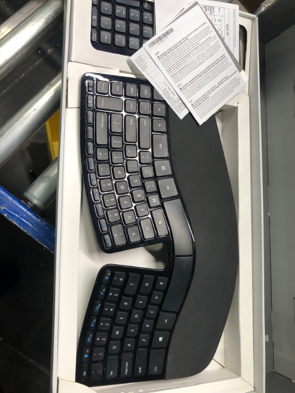 Photo 3 of ***PARTS ONLY***Microsoft Sculpt Ergonomic Wireless Desktop Keyboard and Mouse - Black. Wireless , Comfortable, Ergonomic Keyboard and Mouse Combo with Split Design and Palm Rest.