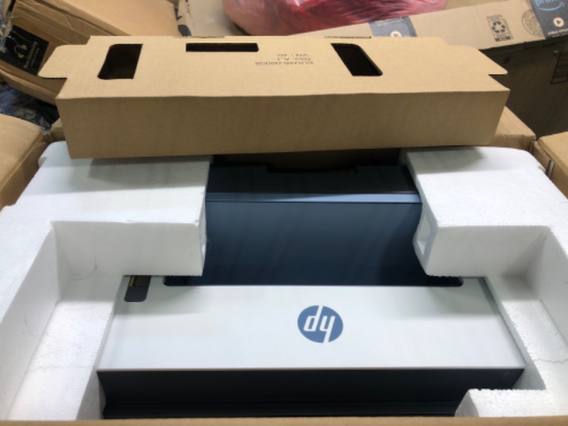 Photo 2 of HP Smart -Tank 7602 Wireless All-in-One Cartridge-free Ink Printer, up to 2 years of ink included, mobile print, scan, copy, fax, auto doc feeder, featuring an app-like magic touch panel (28B98A),Blue
