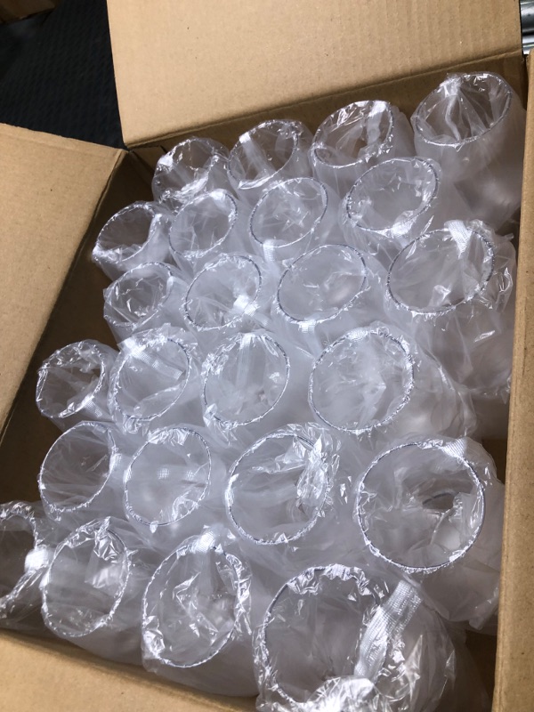 Photo 2 of 48 piece Stemless Unbreakable Crystal Clear Plastic Wine Glasses Set of 48 (10 Ounces)