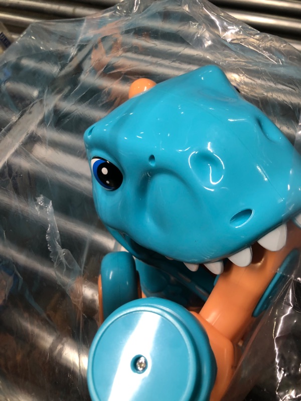 Photo 1 of EagleStone Moveable Dinosaur Shooting Toys for Boys, Kids Target Shooting Games w/ 2 Air Pump Gun LCD Score Record& Sound, 48 Foam Balls Electronic Target Practice Gift Toys for Toddlers 5 6 7 8 9 Blue
