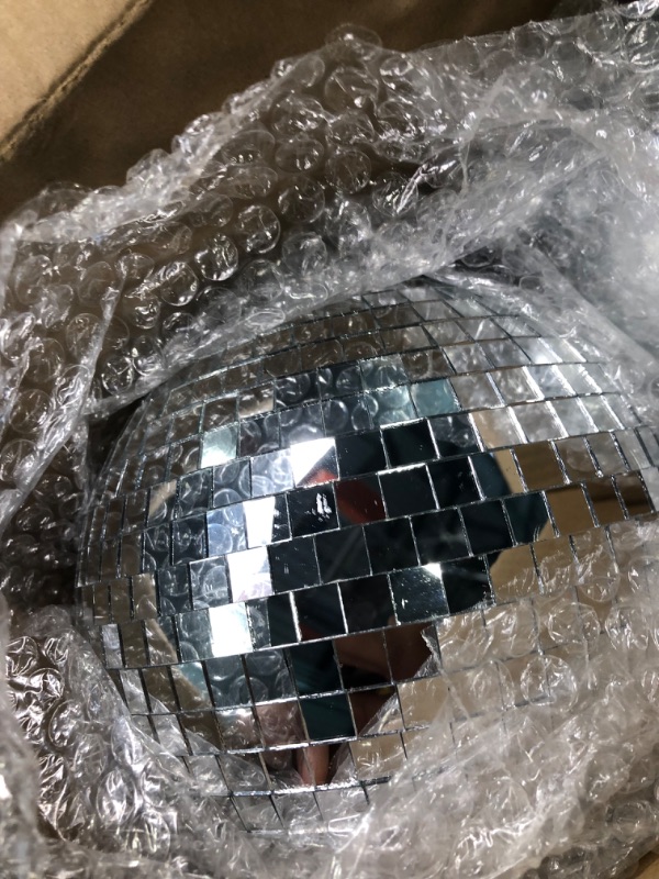 Photo 3 of 17 Pack Large Disco Ball Hanging Disco Ball Small Disco Ball Mirror Disco Balls Decorations for Party Wedding Dance and Music Festivals Decor Club Stage Props DJ Decoration (8 Inch, 6 Inch, 1.2 Inch)