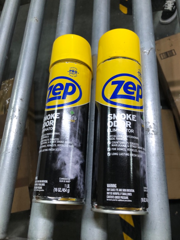 Photo 2 of Zep Smoke Odor Eliminator Aerosol - 16 Ounce (Pack of 4) ZUSOE16 - Eliminate Cannabis (Marijuana) and Tobacco Odors 12pack