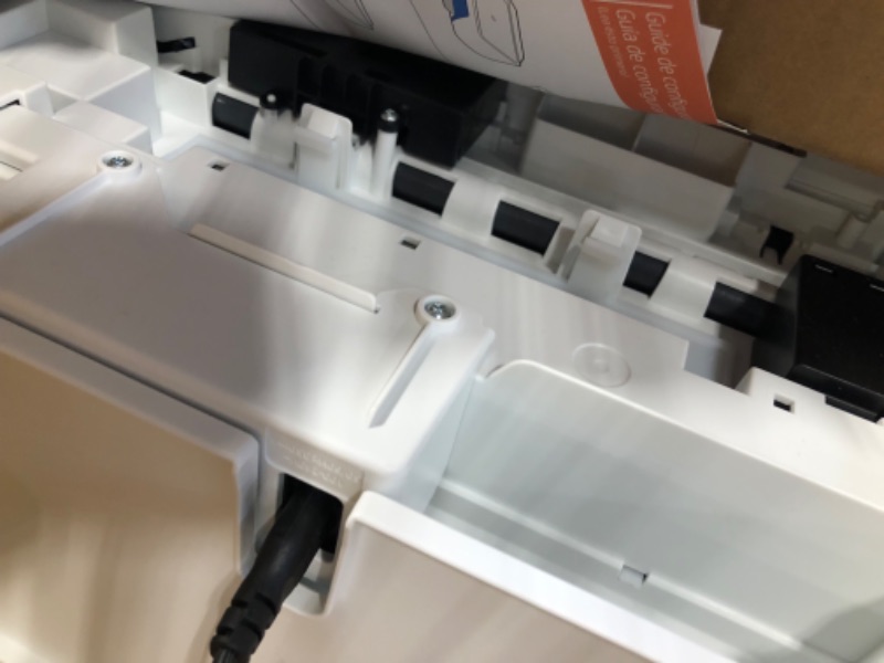 Photo 1 of HP DeskJet 2755e Wireless Color All-in-One Printer with bonus 6 months Instant Ink (26K67A), white