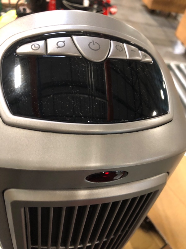 Photo 3 of Lasko 1500W Digital Ceramic Space Heater with Remote, 755320, Silver