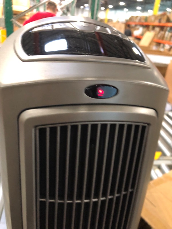 Photo 2 of Lasko 1500W Digital Ceramic Space Heater with Remote, 755320, Silver