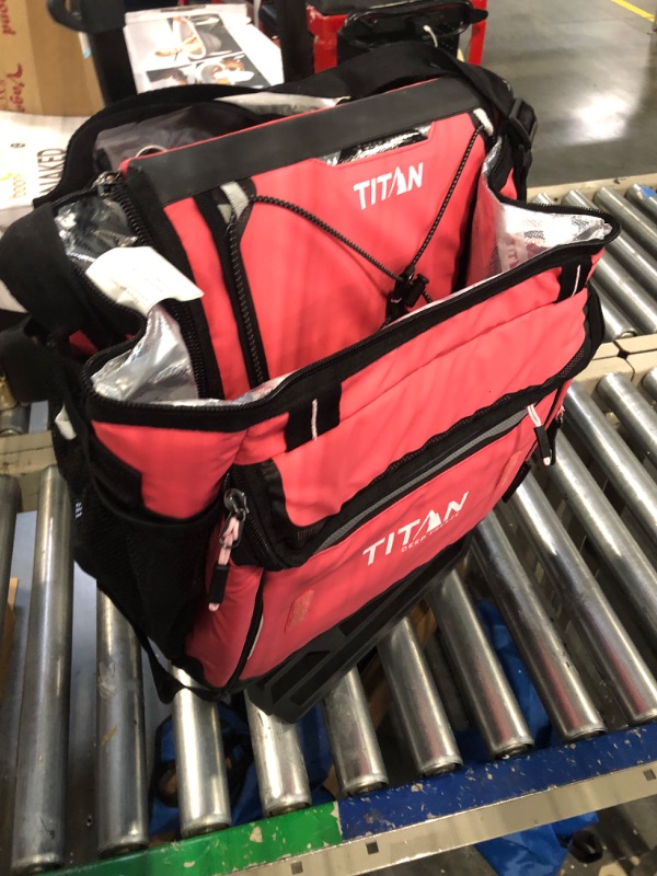 Photo 1 of Arctic Zone Titan Deep Freeze 60 (50+10) Can Collapsible Rolling Cooler with Wheels and All-Terrain Cart Coral Reef