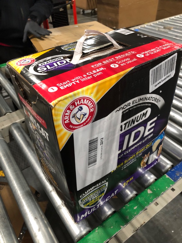 Photo 1 of Arm & Hammer Litter Platinum Slide Multi-Cat Cat Litter, 37-lb box