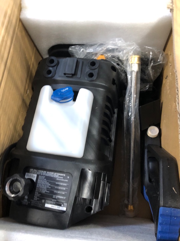 Photo 4 of ********* NOT COMPLETE SET*******  *****FOR PARTS****** 
Westinghouse ePX3050 Electric Pressure Washer, 2050 Max PSI 1.76 Max GPM with Anti-Tipping Technology, Onboard Soap Tank, Pro-Style Steel Wand, 4-Nozzle Set, for Cars/Fences/Driveways/Home/Patios