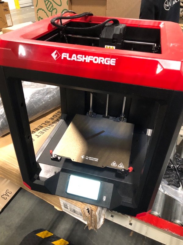 Photo 1 of Flashforge 3D Printer Finder 3 Glass Heating Bed with Removable PEI Surface and Magnetic Platform, Fully Assembled, Large FDM 3D Printers with 7.5" x 7.7" x 7.9" Printing Size