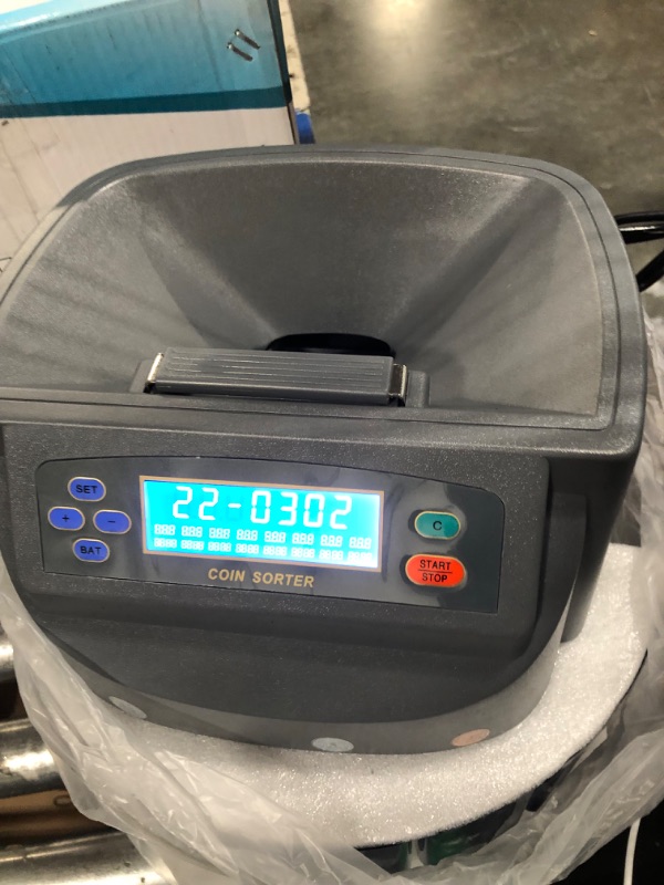 Photo 3 of Electronic USD Coin Sorter and Counter with LCD Display, Sorts 270 Coins Per Minute into Coin Wrappers or Bins, Coin Wrapper Tubes Included by EX ELECTRONIX EXPRESS