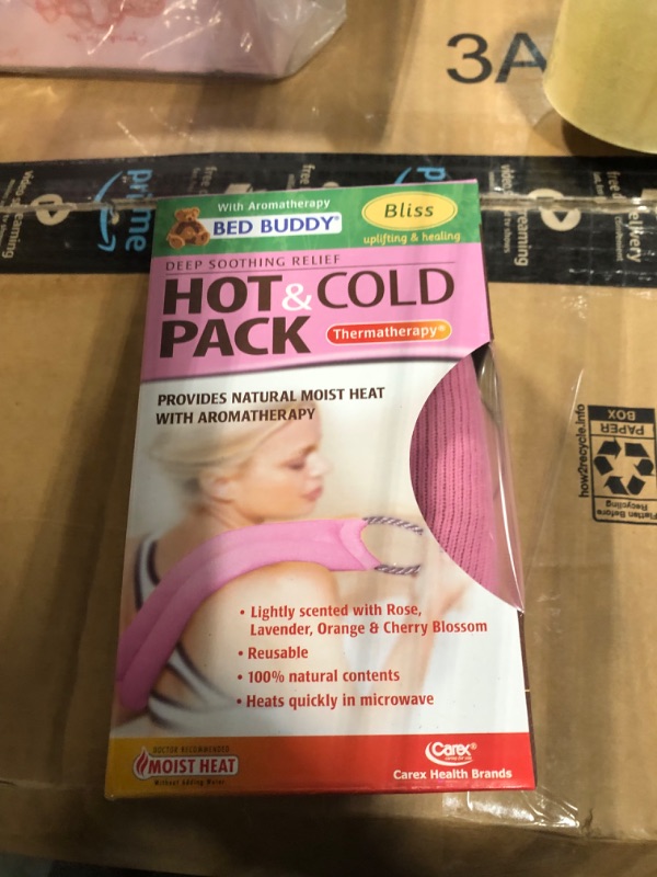 Photo 2 of Bed Buddy Aromatherapy Heat Pad and Cooling Neck Wrap - Microwave Heating Pad for Sore Muscles - Cold Wrap Pack for Aches and Pain, Lavender Scent