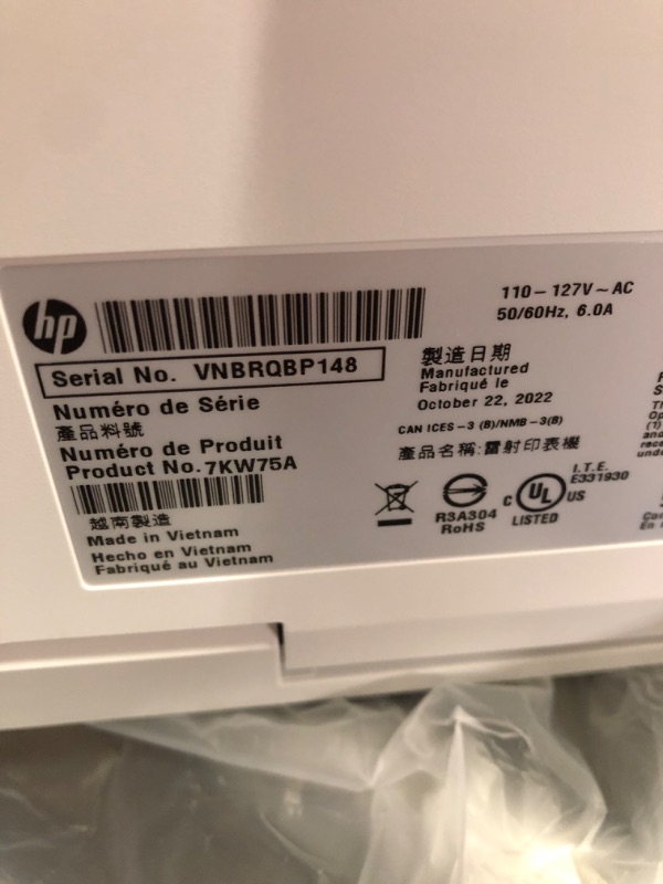 Photo 4 of HP Color LaserJet Pro M283fdw Wireless All-in-One Laser Printer, Remote Mobile Print, Scan & Copy, Duplex Printing, Works with Alexa (7KW75A), White