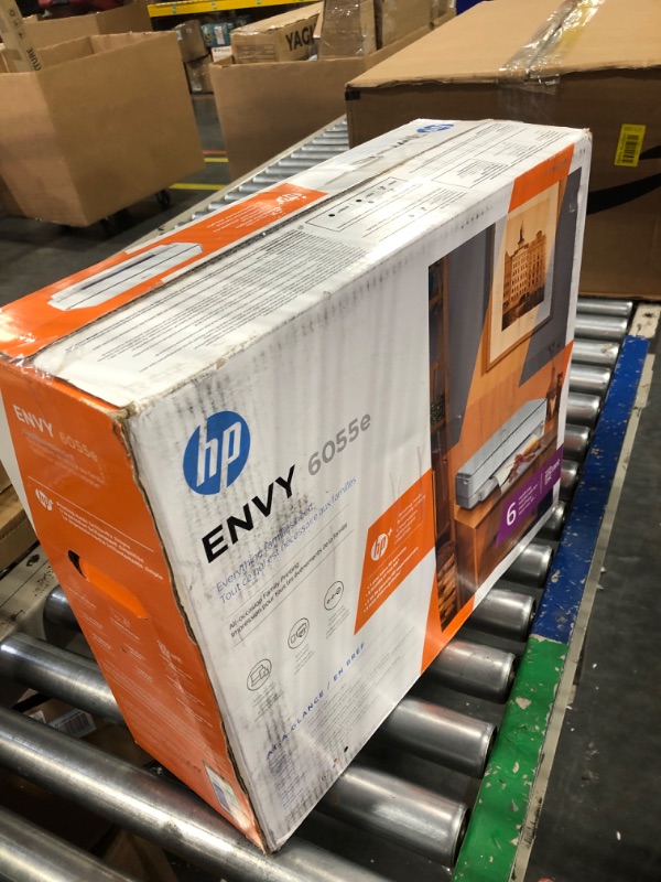 Photo 2 of HP ENVY 6055e Wireless Color Inkjet Printer, Print, scan, copy, Easy setup, Mobile printing, Best for home, Instant Ink with HP+,white New