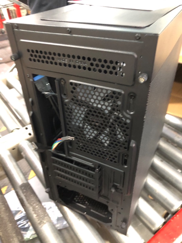 Photo 1 of DARKROCK MH200 Black PC Computer Case for Office&Gaming Compact Mid-Tower Micro ATX Mini ITX High-Airflow Mesh Front & Side Panel Top 240mm Radiator Support Type-C Ready, ARGB 120mm Fan Pre-Installed
