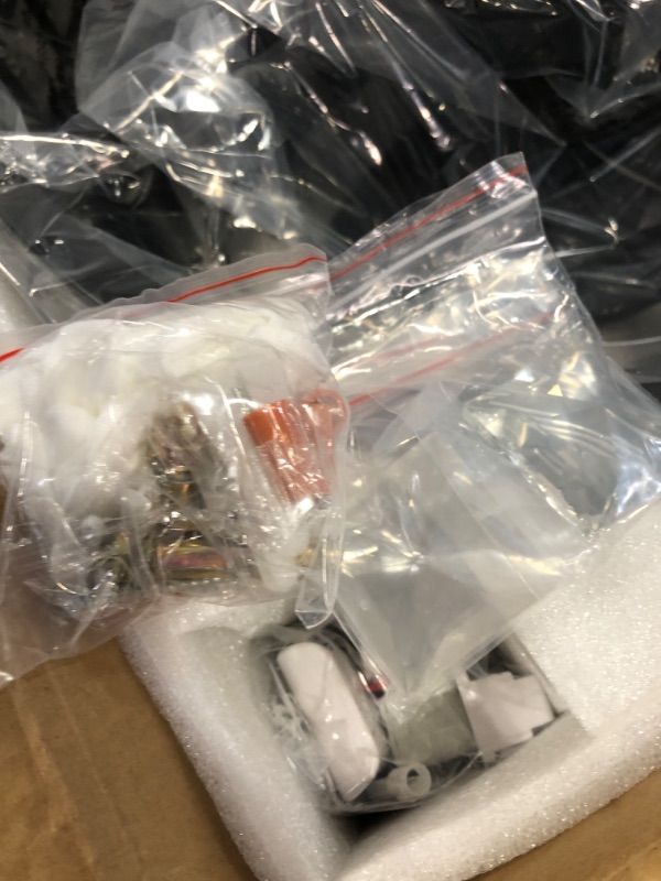 Photo 1 of EEHTITH 18 Inch Modern Caged Ceiling Fans with Lights and Remote Control?6 Speeds Reversible Industrial Bladeless Fandelier?Black Crystal Indoor Chandelier Fan Light for Bedroom Dining Living Room