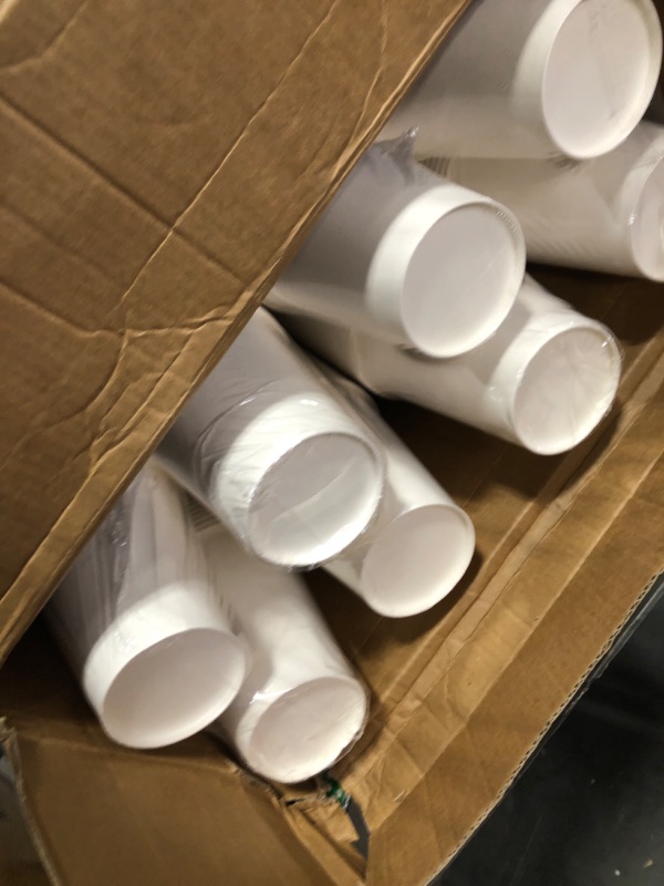 Photo 3 of [12 oz 500 pack] Paper Coffee Cups,Paper Cups 12oz, Hot Cups, Ideal for Hot Drinks, Coffee(white) 12 oz 500 Count (Pack of 1)