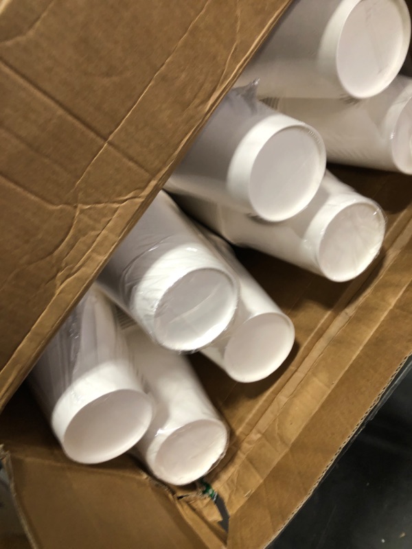 Photo 1 of [12 oz 500 pack] Paper Coffee Cups,Paper Cups 12oz, Hot Cups, Ideal for Hot Drinks, Coffee(white) 12 oz 500 Count (Pack of 1)