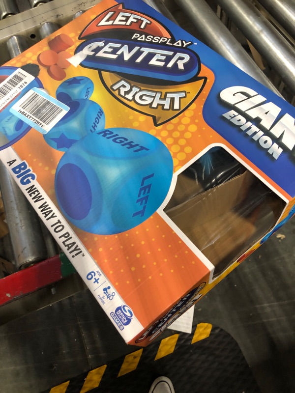 Photo 1 of Giant Left Center Right, Classic Family Board Game Summer Toy with Big, Oversized Dice & Tokens, for Kids and Adults Ages 6 and up Giant Passplay