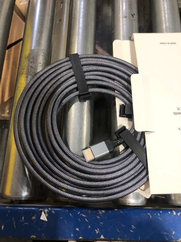 Photo 1 of Highwings 8K@60 Long HDMI Cable 15FT, 48Gbps 2.1 High Speed Gaming HDMI Cord 4K120 144Hz RTX 3090 eARC HDCP 2.2&2.3 Compatible for PS5, SoundBar, AVR, UHD TV 15 feet Grey