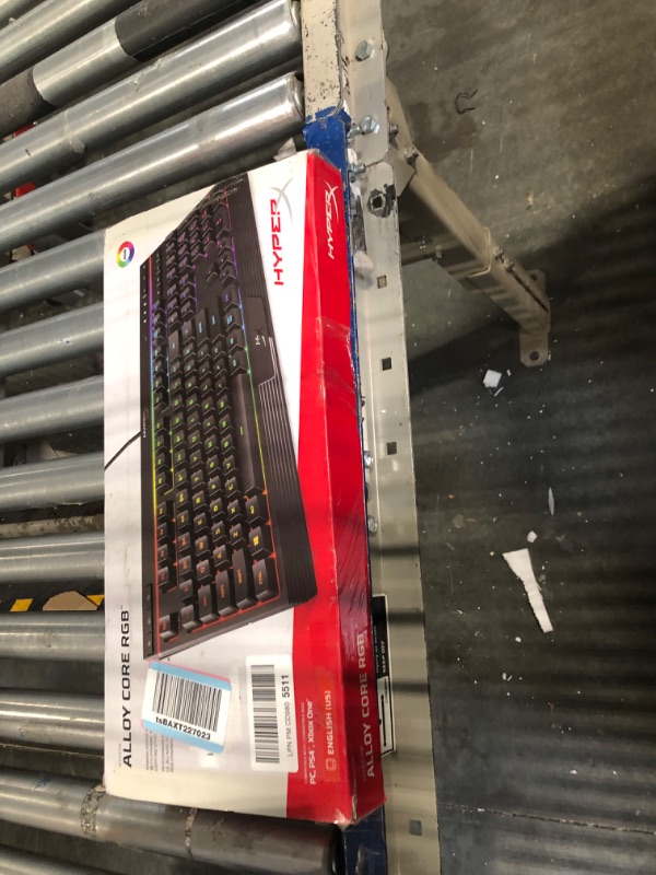 Photo 2 of HyperX Alloy Core RGB – Membrane Gaming Keyboard, Comfortable Quiet Silent Keys with RGB LED Lighting Effects, Spill Resistant, Dedicated Media Keys, Compatible with Windows 10/8.1/8/7 – Black