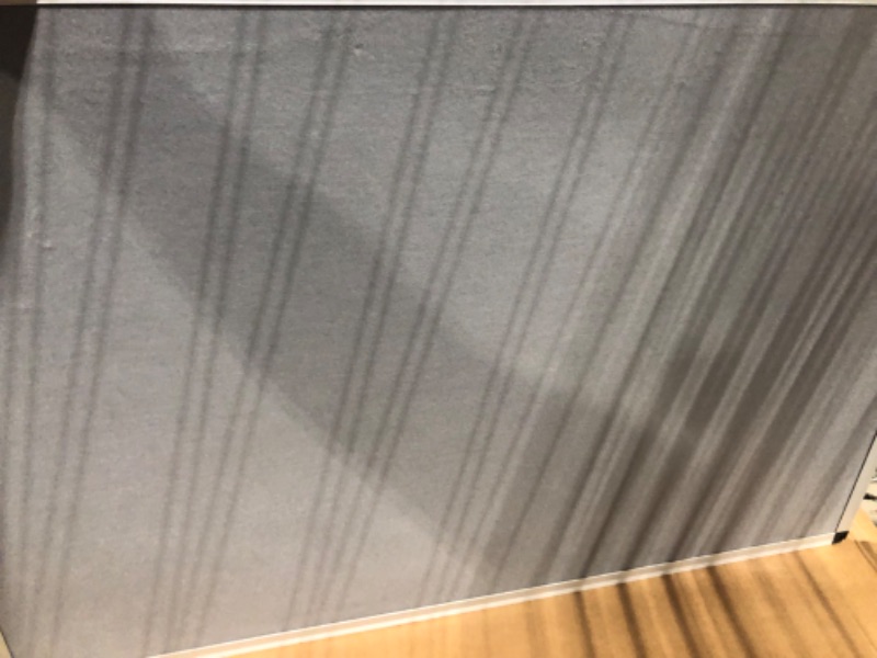 Photo 3 of VIZ-PRO Notice Board Felt Gray, 36 X 24 Inches, Silver Aluminium Frame 36 x 24 Inches Gray