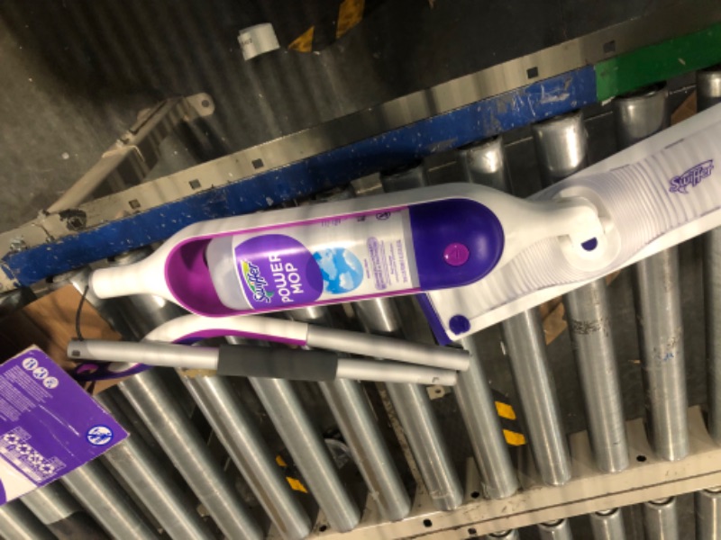 Photo 1 of Swiffer PowerMop Multi-Surface Mop Kit for Floor Cleaning, Fresh Scent, Mopping Kit Includes PowerMop, 2 Mopping Pad Refills, 1 Floor Cleaning Solution with Fresh Scent and 2 Batteries
