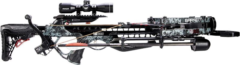 Photo 1 of Barnett TS380 High-Speed Crossbow, with Anti-Dry Fire Trigger, 4x32mm Multi-Reticle Scope, 2 Arrows, Lightweight Quiver