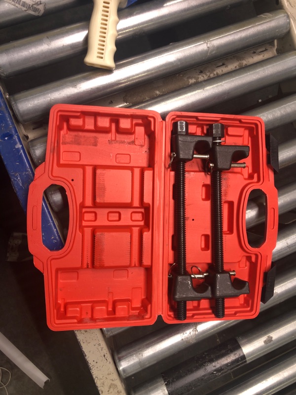 Photo 1 of Acymner Macpherson Strut Spring Compressor Tool Kit | Universal Coil Spring Compressor Tool, 1/2" Square Drive Heavy Duty Strut Compressor for Car Truck Motorcycle,with Detent Pins,Set of 2,300mm
