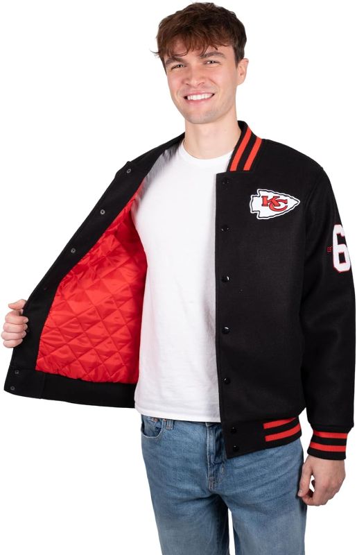 Photo 1 of Ultra Game NFL Men's Classic Varsity Coaches Jacket Coat