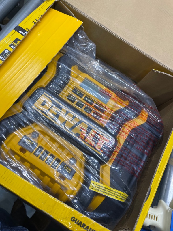 Photo 3 of  BARND NEW !!DEWALT DXAEPS14 1600 Peak Battery Amp 12V Automotive Jump Starter/Power Station with 500 Watt AC Power Inverter, 120 PSI Digital Compressor, and USB Power , Yellow