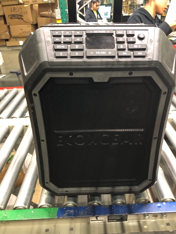 Photo 4 of ECOXGEAR EcoBoulder+ GDI-EXBLD810 Rugged Waterproof Floating Portable Bluetooth Wireless 100 Watt Speaker and PA System