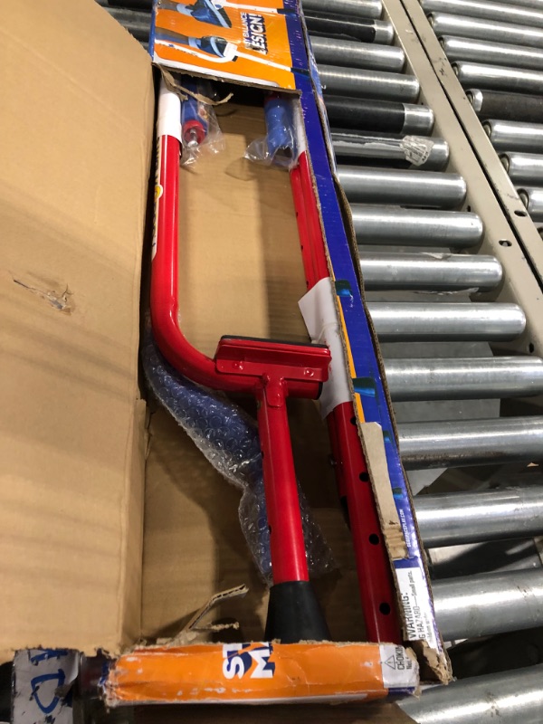 Photo 1 of Geospace Original Walkaroo Stilts by Air Kicks (Steel) with Ergonomic Design for Easy Balance Walking (Red)