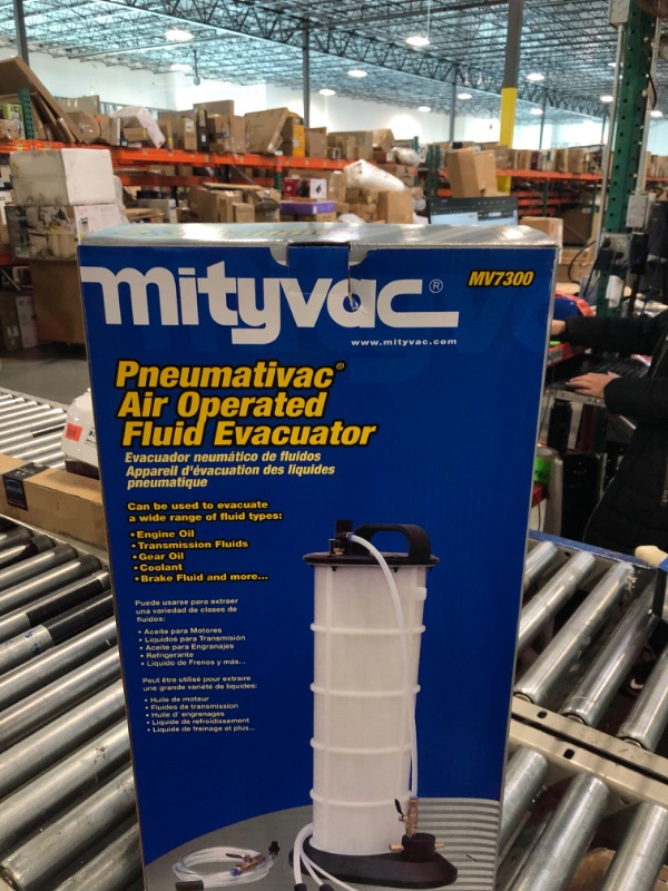 Photo 3 of Mityvac MV7300 Pneumatic Air Operated Fluid Evacuator with Accessories for Draining Engine Oil or Transmission Fluid Directly Through The Dipstick Tubes