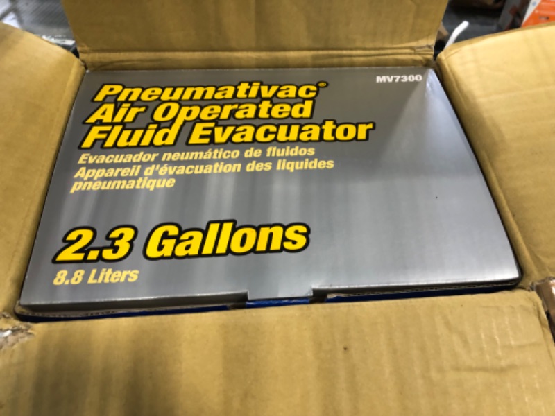 Photo 4 of Mityvac MV7300 Pneumatic Air Operated Fluid Evacuator with Accessories for Draining Engine Oil or Transmission Fluid Directly Through The Dipstick Tubes