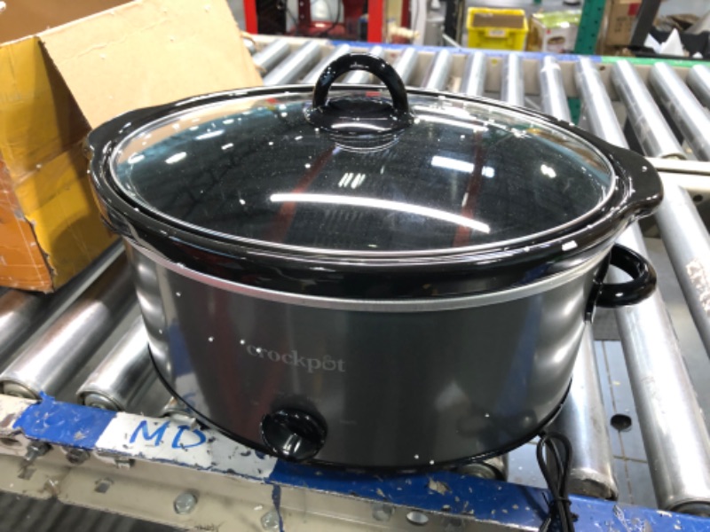 Photo 3 of **USED DENTED FOR PARTS** Crock-Pot Scv700-kc 7-Qt. Slow Cooker (Charcoal)