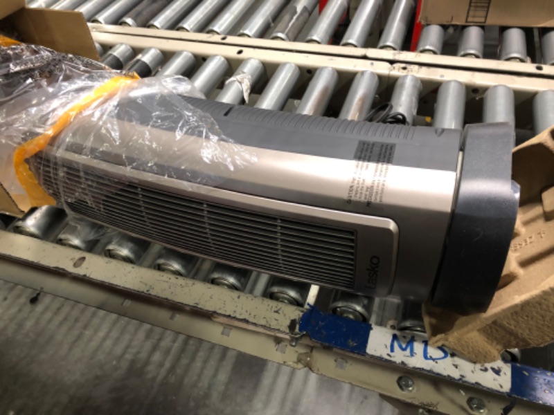 Photo 1 of Lasko 1500W Digital Ceramic Space Heater with Remote, 755320, Silver