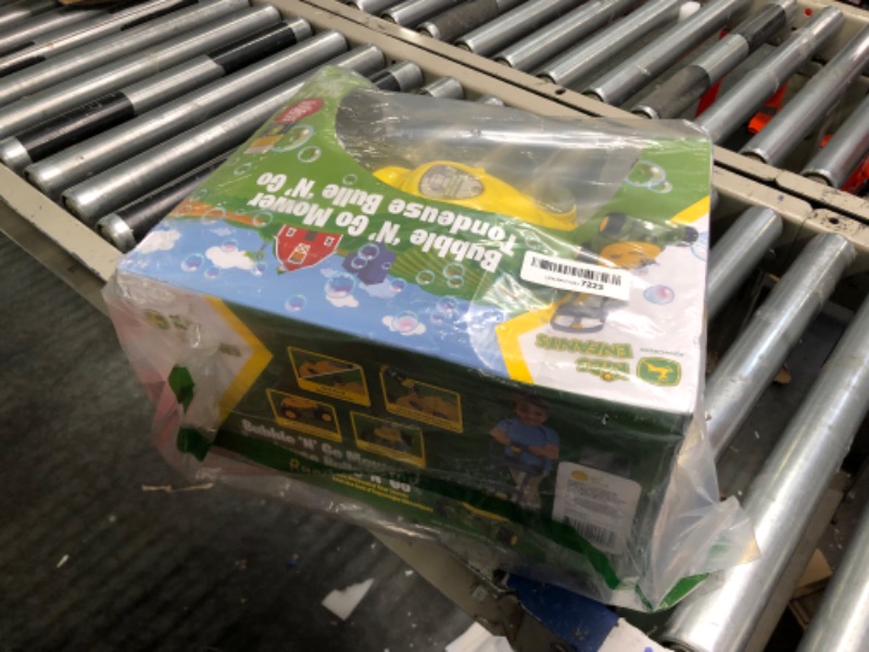 Photo 2 of John Deere Bubble-N-Go Mower – Toy Lawn Mower with Bubble Solution | Green Automatic Bubble Machine | No Batteries Required – Sunny Days Entertainment