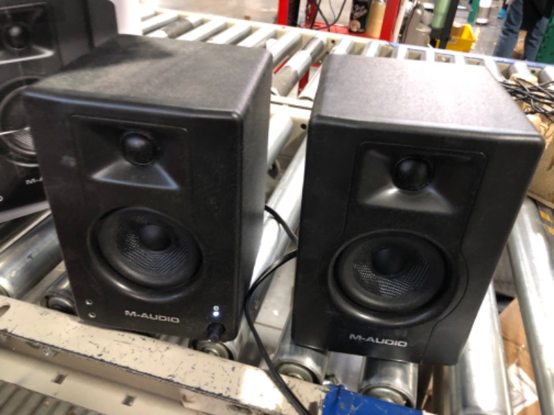 Photo 4 of M-Audio BX3BT 3.5" Studio Monitors & PC Speakers with Bluetooth for Recording and Multimedia with Music Production Software, 120W, Pair With Bluetooth Pair 3.5" Speakers