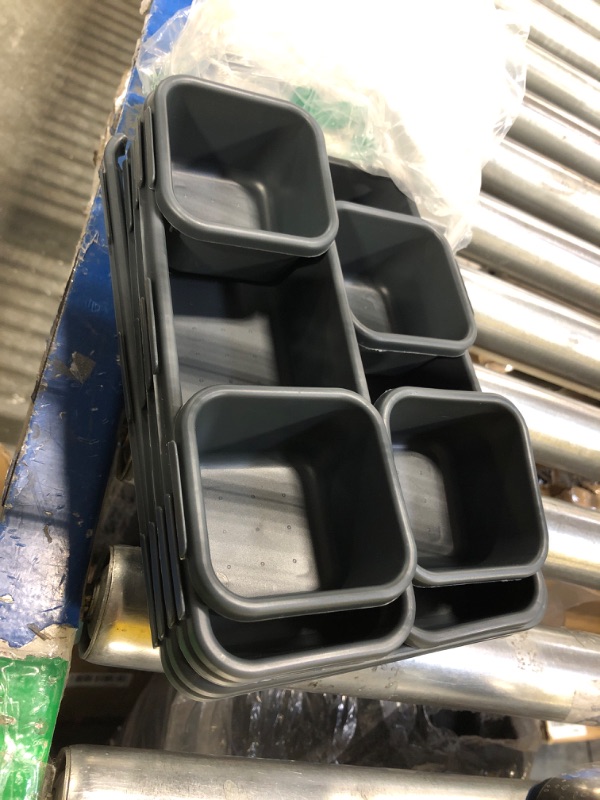 Photo 1 of Backerysupply Interlocking Desk Drawer Organizer Separators for Kitchen, Bathroom, Makeup, Office (Set of 10) black