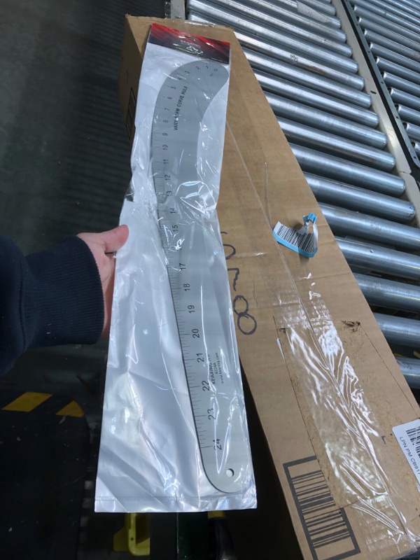 Photo 1 of 24inch French Curve Ruler Vary Form Curve Ruler, Hip Measuring Curve Aviation Quality Aluminum Fashion Designer's Ruler 6224A(24")
