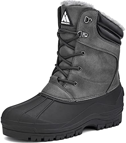 Photo 1 of **SIZE 12** USED** Mishansha Men's Snow Boots Waterproof Winter Boots Outdoor Duck Boots US Men 7-12