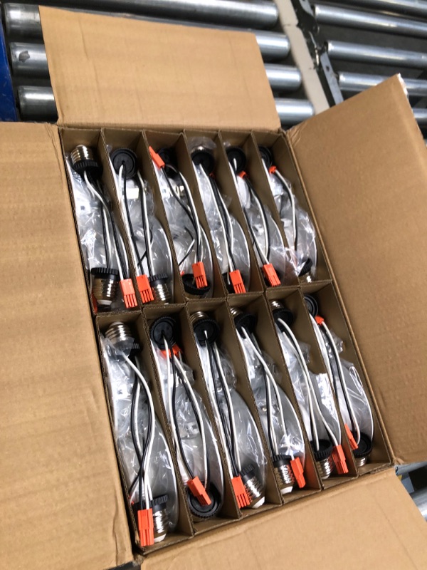 Photo 1 of Amico 24 Pack 4 inch 5CCT LED Recessed Lighting, Dimmable, 8.5W=60W, 650LM, 2700K/3000K/4000K/5000K/6000K Selectable, Retrofit Can Lights with Baffle Trim, IC & Damp Rated - ETL & FCC Certified