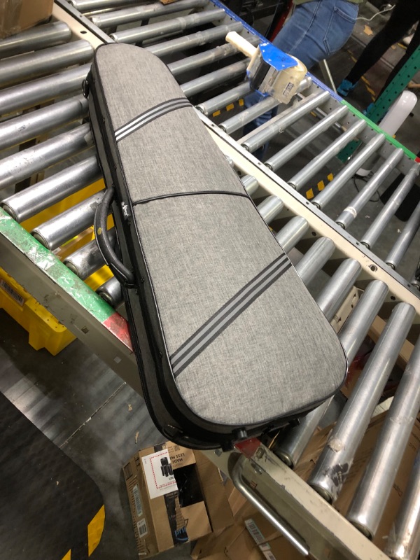 Photo 1 of Aileen CSV502 Basic Professional 4/4 Full Size Violin Case Triangular Hard Shell Lightweight, Gray