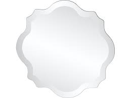 Photo 1 of **USED**Howard Elliott Mirrors Scalloped Frameless Mirror (SKU: 36012) is available at Hickory Furniture Mart in Hickory, NC and nationwide. We ship anywhere in the world.