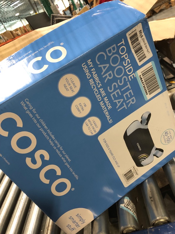 Photo 1 of Cosco Topside Backless Booster Car Seat, Lightweight 40-100 lbs, Rainbow