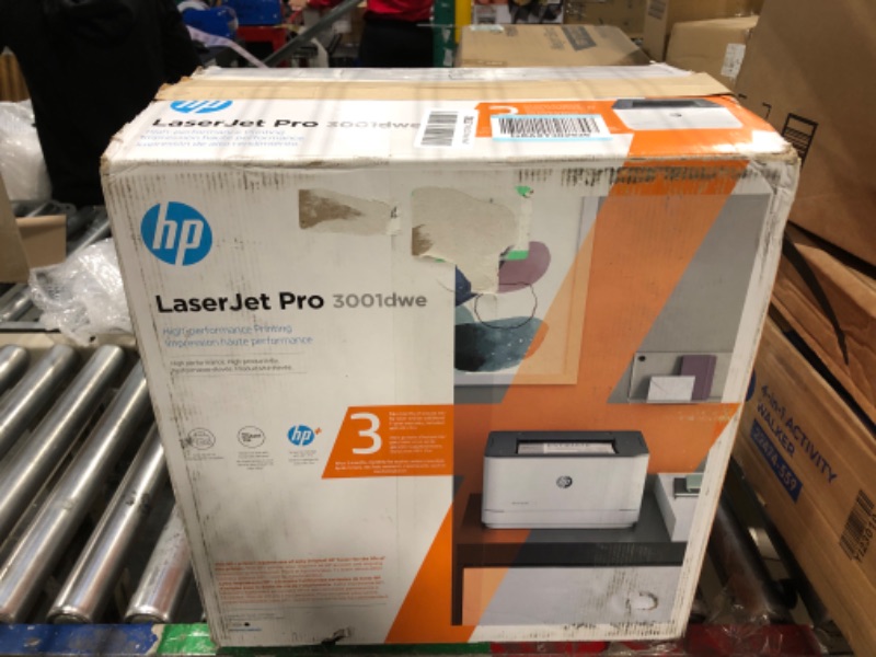 Photo 1 of HP LaserJet Pro 3001dwe Wireless Black & White Printer with HP+ Smart Office Features